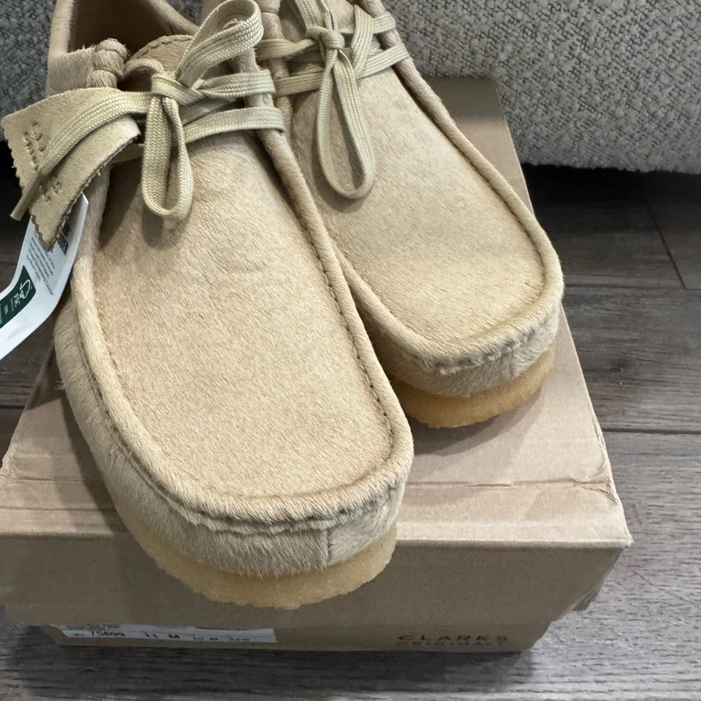 NWB Clarks Original Wallabee Men’s Maple hair Shoes Size 10.5